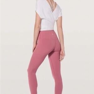 Lululemon align  high waisted leggings moss rose 6